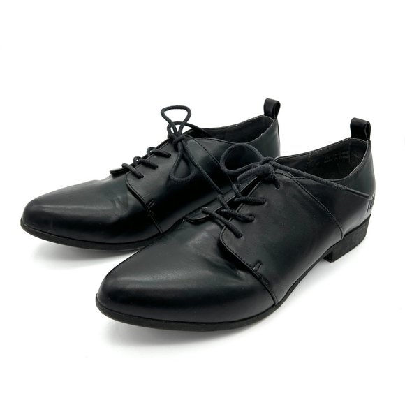 Matt & Nat Pointed Toe Cadillac Lace Up Oxford Loafer Shoe Vegan Faux Leather 6 - Picture 4 of 10